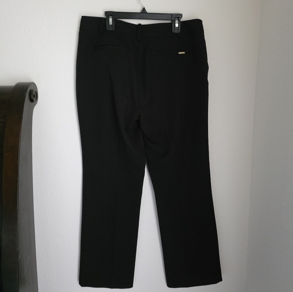 Anne Klein Black Straight Leg Pants Petite Slacks - Picture 3 of 7